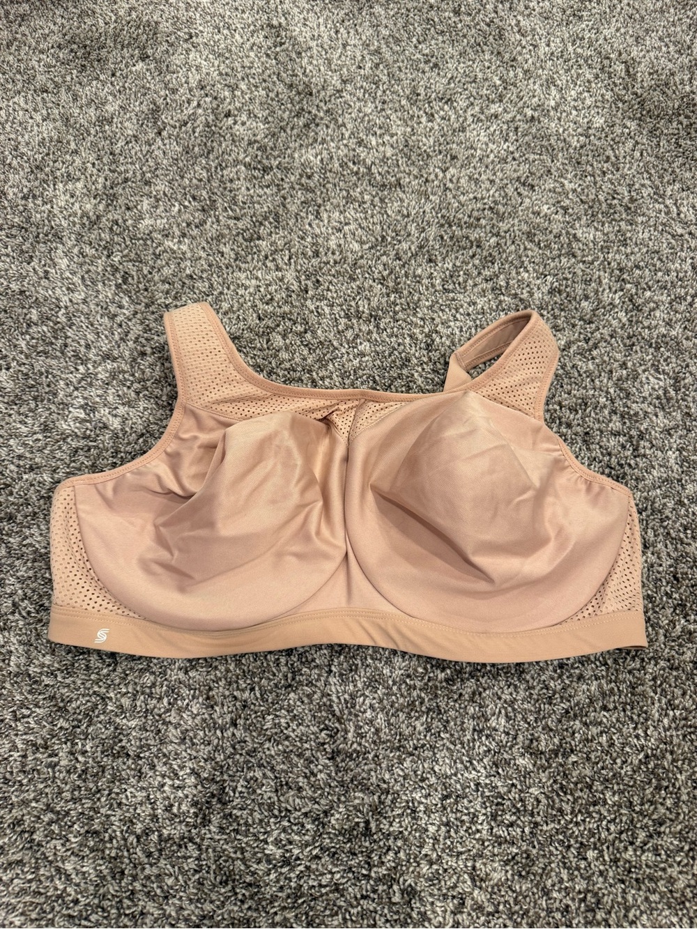 Glamorise Sport No-Bounce Sports Bra 46DD Nude Full Figure High Impact